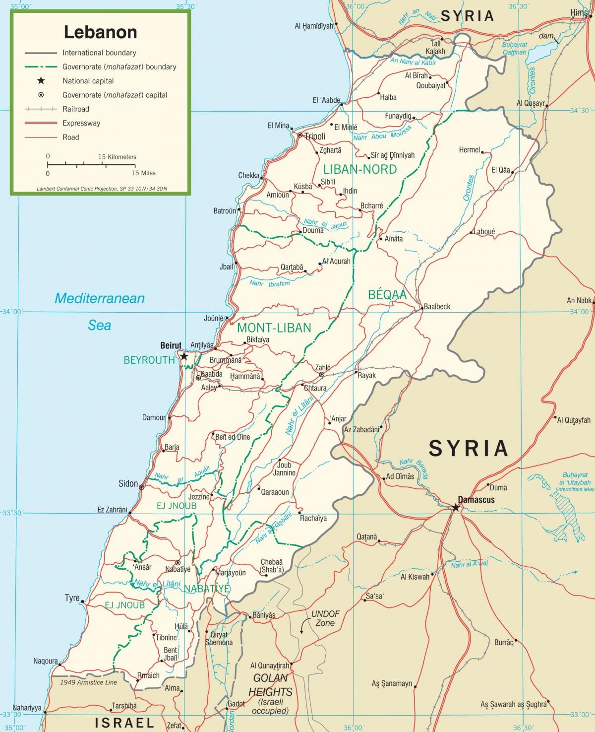 Lübnan yol haritası